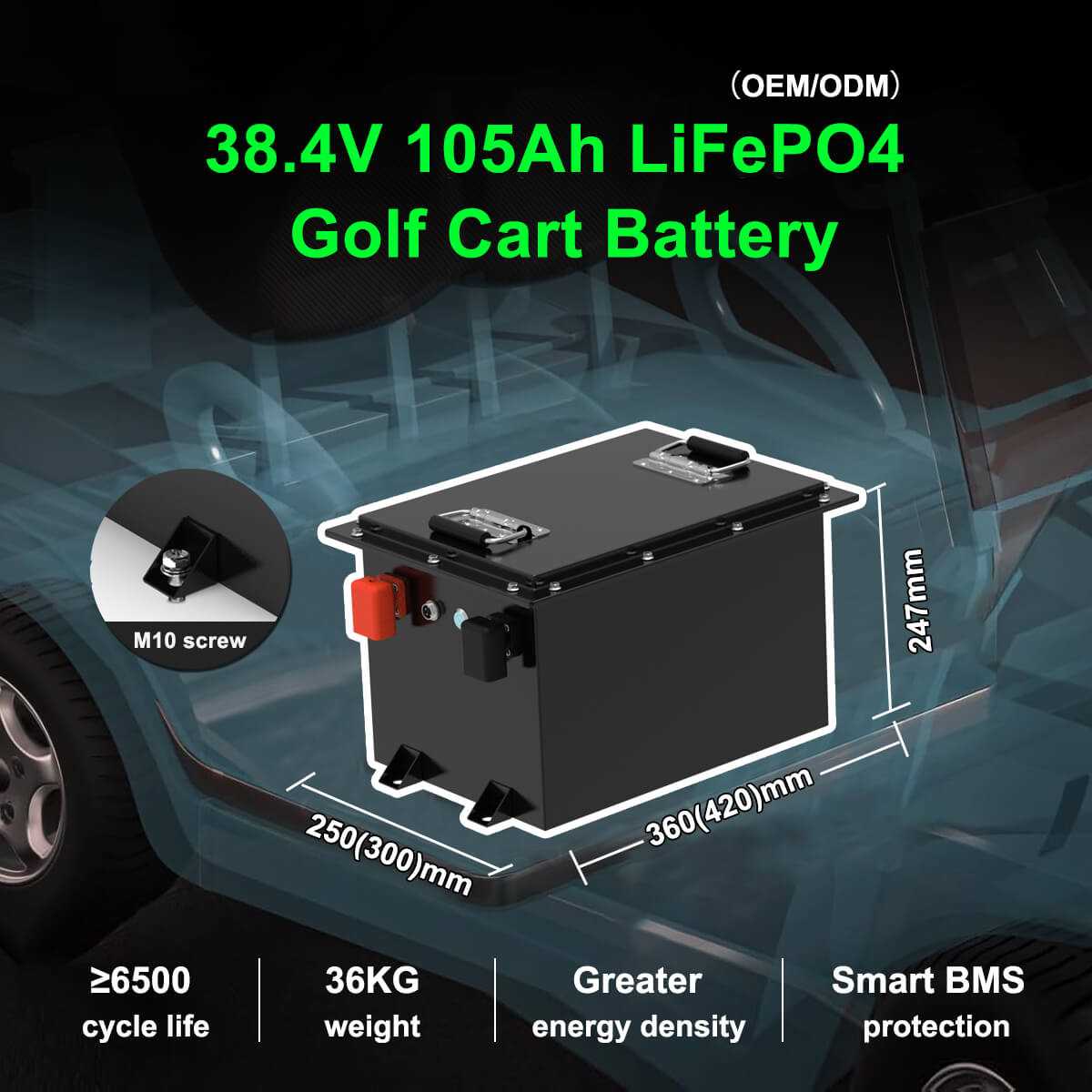 Best 36v lithium battery for golf cart