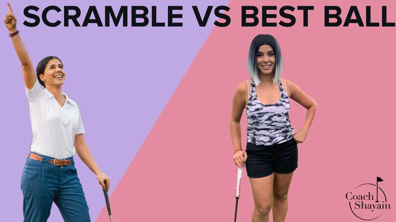 Best ball scramble golf rules