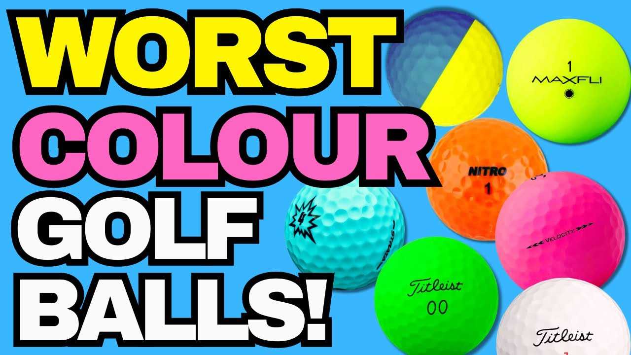 Best colored golf balls