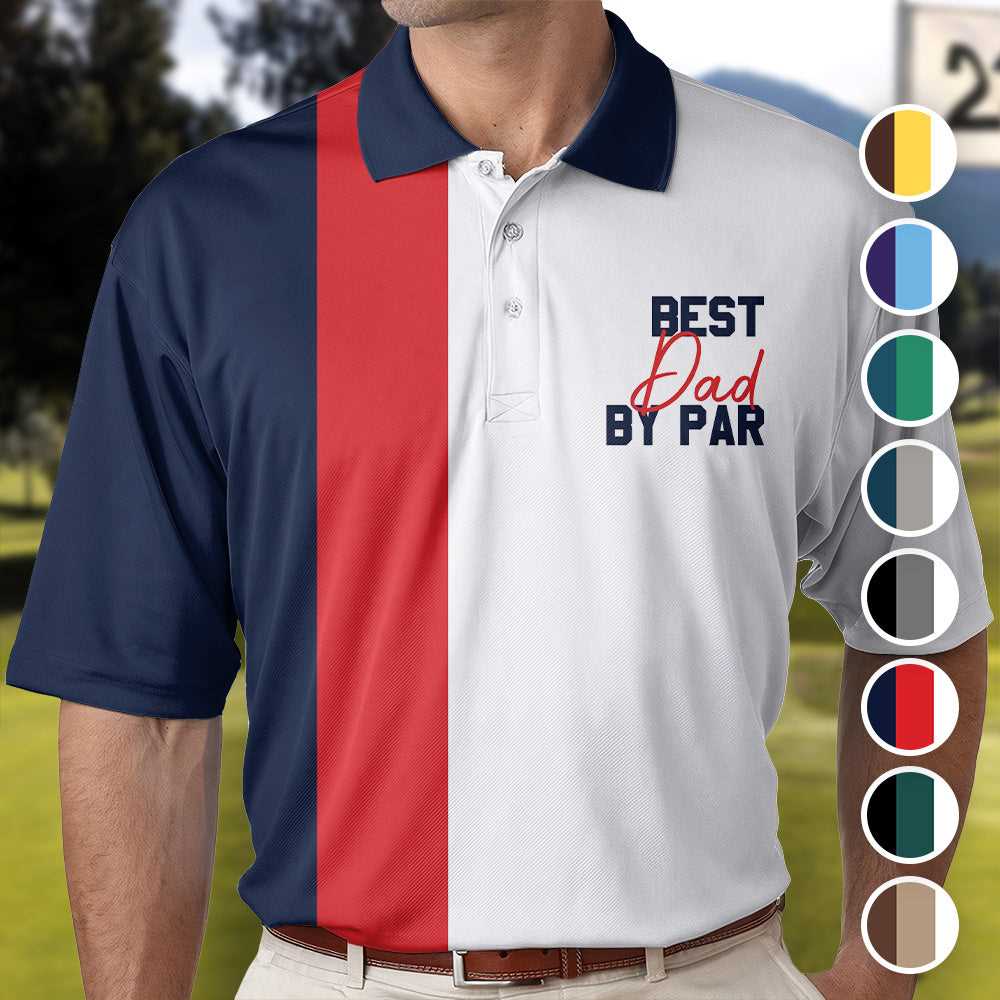 Best dad by par golf shirt