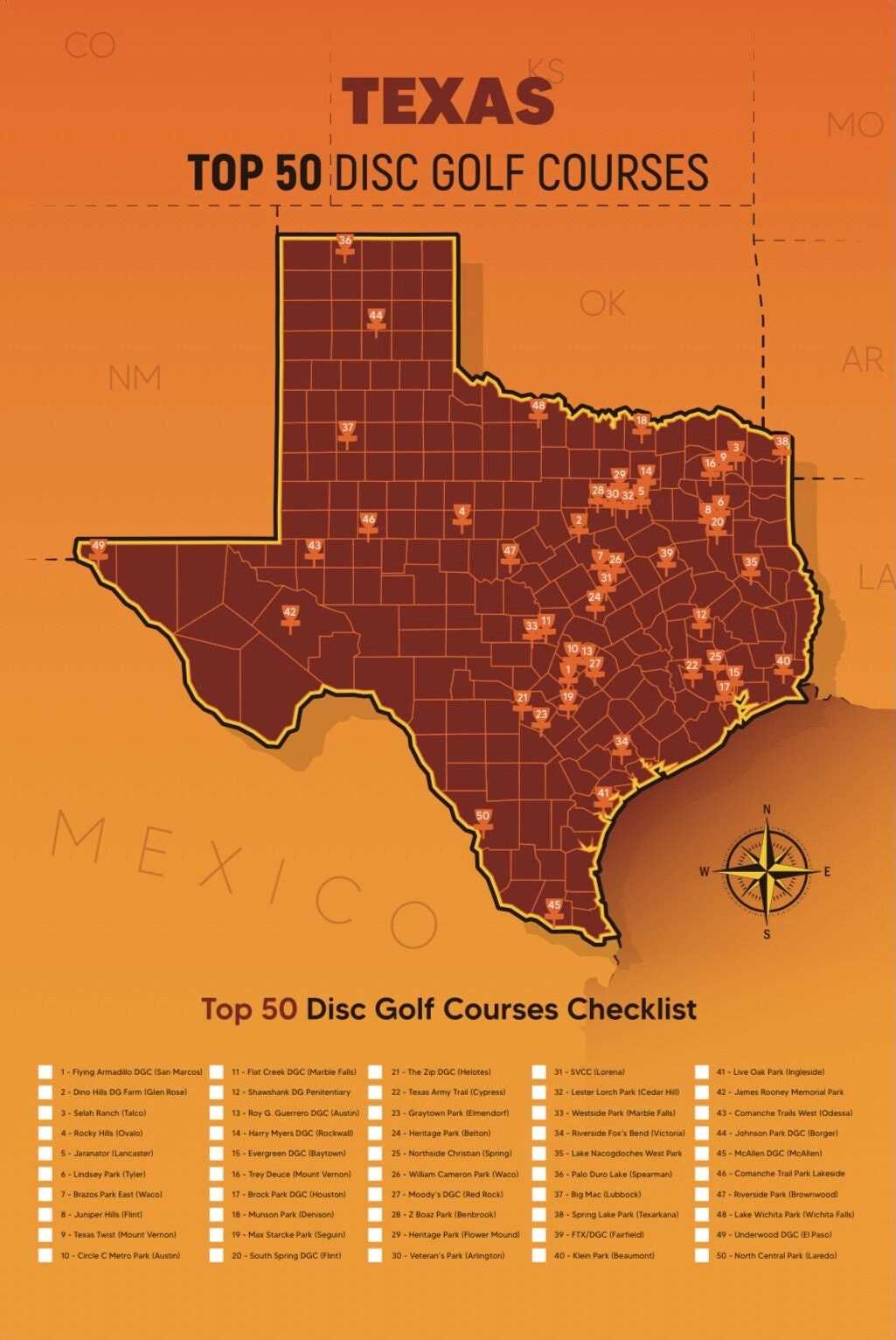 Best disc golf courses in texas