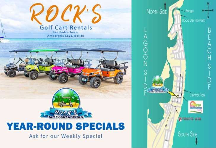 Best golf cart rental ambergris caye