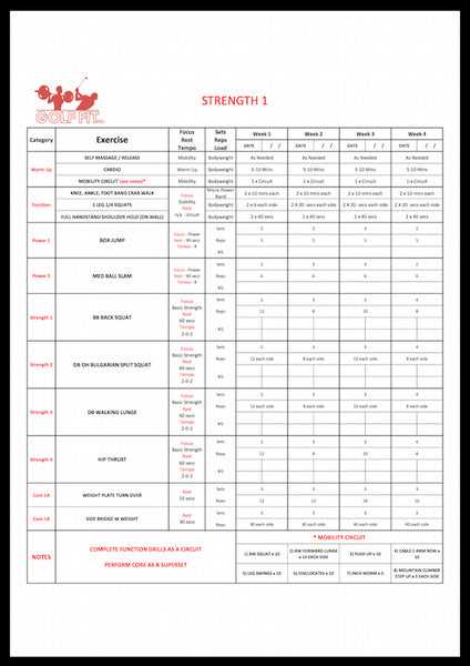 Best golf exercise program