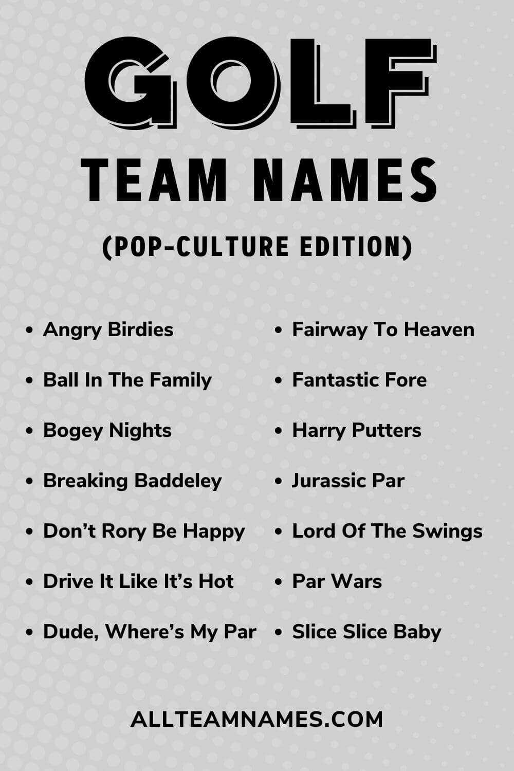 Best golf group names