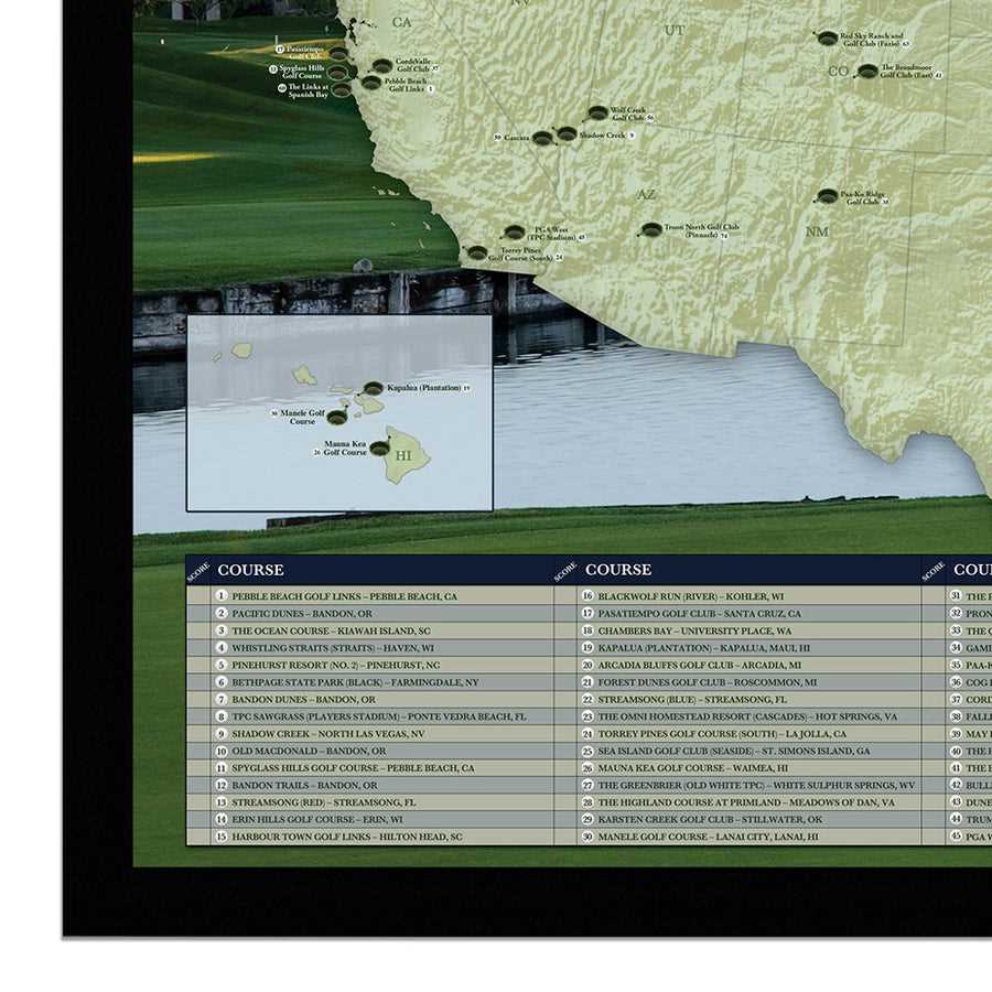 Best public golf courses in florida map