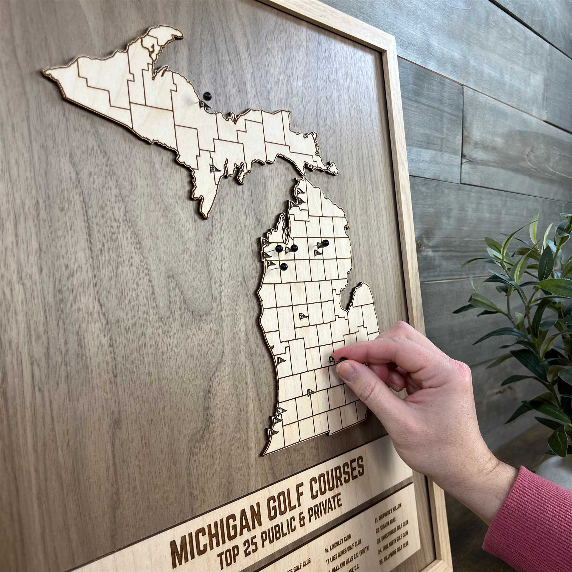 Best public golf courses in michigan map