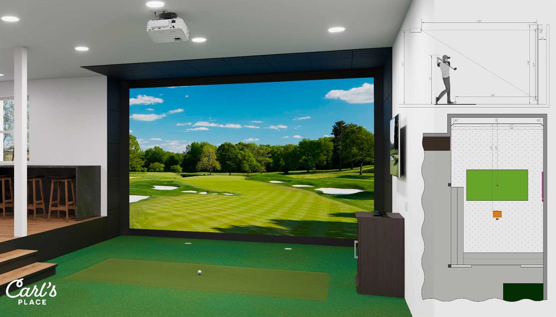 Best short throw projector for golf simulator