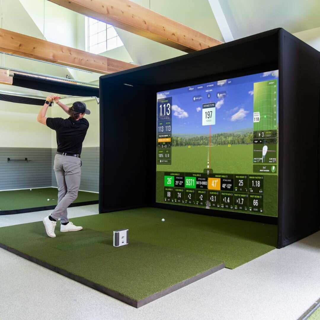 Best skytrak golf simulator package
