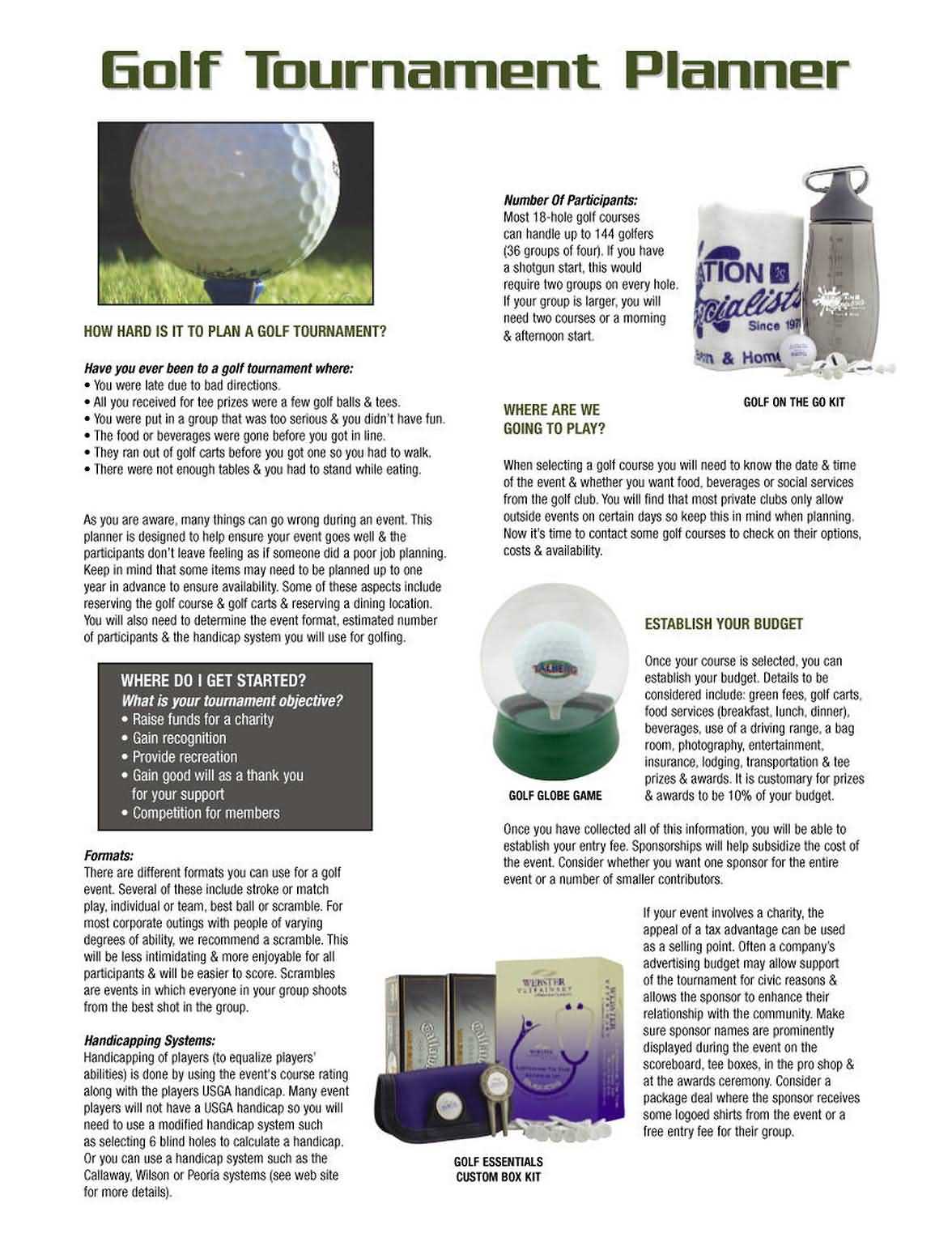 Organizing Registration and Player Communication